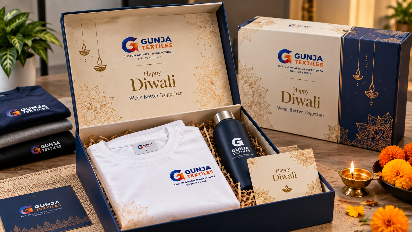Gunja Textiles Diwali corporate T-shirt gifting